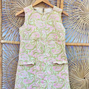 Vintage 1960s Brocade Shift Dress